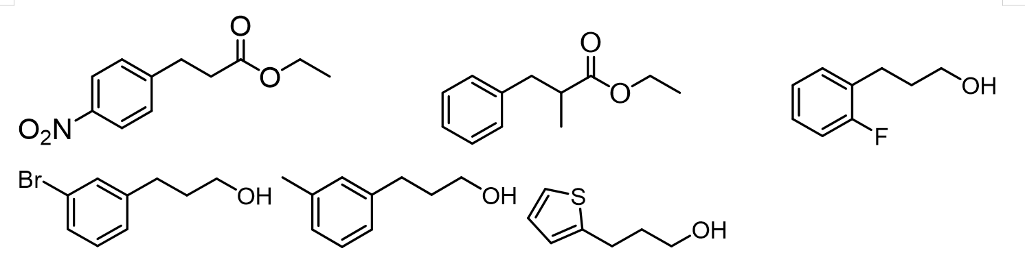 醇和酯的化学结构式